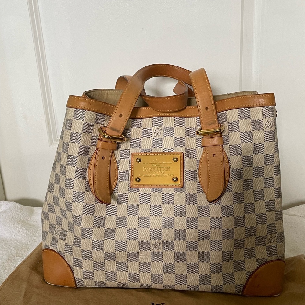 Louis Vuitton MM Hamstead Damier Azur